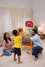 Kids Basketball Hoop Arcade Game Set – Indoor Mini Basketball Stand with Backboard, Net, Ball & Pump, Score Toss Game for Kids, Home & Backyard Play - Image 4