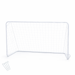 Portable Soccer Goal with Net – Durable Steel Frame Backyard Training Goal, Easy Assembly, Includes Ground Stakes for Stability, Ideal for Kids & Adults Practice Football Goal Net for Outdoor Use