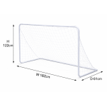 Portable Soccer Goal with Net – Durable Steel Frame Backyard Training Goal, Easy Assembly, Includes Ground Stakes for Stability, Ideal for Kids & Adults Practice Football Goal Net for Outdoor Use - Image 5