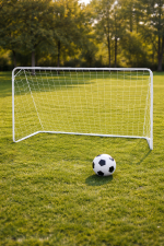 Portable Soccer Goal with Net – Durable Steel Frame Backyard Training Goal, Easy Assembly, Includes Ground Stakes for Stability, Ideal for Kids & Adults Practice Football Goal Net for Outdoor Use - Image 7