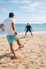 Portable Soccer Goal with Net – Durable Steel Frame Backyard Training Goal, Easy Assembly, Includes Ground Stakes for Stability, Ideal for Kids & Adults Practice Football Goal Net for Outdoor Use - Image 8