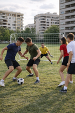Portable Soccer Goal with Net – Durable Steel Frame Backyard Training Goal, Easy Assembly, Includes Ground Stakes for Stability, Ideal for Kids & Adults Practice Football Goal Net for Outdoor Use - Image 11