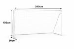 Portable Soccer Goal 12x6 FT with Net & Ground Stakes – Heavy Duty Metal Frame, Easy Assembly Backyard Training Goal for Kids & Adults - Image 7