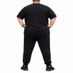 OVERS Plus Size Men’s Black T-Shirt & Jogger Pants Set 2XL–10XL - Image 3
