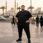 OVERS Plus Size Men’s Black T-Shirt & Jogger Pants Set 2XL–10XL - Image 4