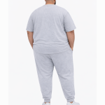 OVERS Plus Size Men’s Light Grey T-Shirt & Jogger Pants Set 2XL–10XL - Image 3