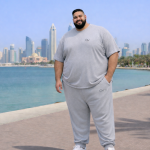 OVERS Plus Size Men’s Light Grey T-Shirt & Jogger Pants Set 2XL–10XL - Image 5