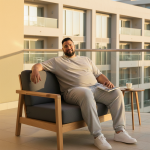OVERS Plus Size Men’s Light Grey T-Shirt & Jogger Pants Set 2XL–10XL - Image 6