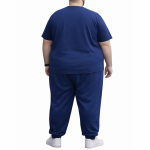 OVERS Plus Size Men’s Navy T-Shirt & Jogger Pants Set 2XL–10XL - Image 3