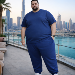 OVERS Plus Size Men’s Navy T-Shirt & Jogger Pants Set 2XL–10XL - Image 8