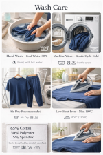 OVERS Plus Size Men’s Navy T-Shirt & Jogger Pants Set 2XL–10XL - Image 9
