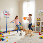 Portable Kids Basketball Hoop & Soccer Goal Set 2-in-1 – Mini Indoor Outdoor Sports Playset with Football, Basketball - Image 7