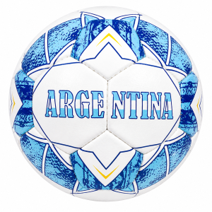 ARGENTINA Football Size 5 – Durable PU Leather Soccer Ball for Training & Match, High Air Retention.