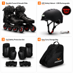 OVERS 4in1 Set Professional Inline Skates Shoes, Helmet, Protection, Skates Bag for Adults, 36-44 - Image 7