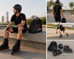 OVERS 4in1 Set Professional Inline Skates Shoes, Helmet, Protection, Skates Bag for Adults, 36-44 - Image 5