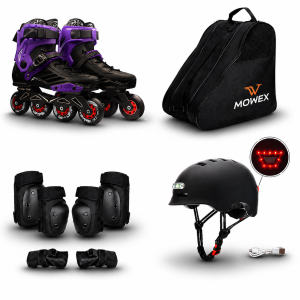 OVERS 4in1 Set Professional Inline Skates Shoes, Helmet, Protection, Skates Bag for Adults, 36-44