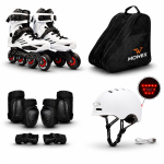 OVERS 4in1 Set Professional Inline Skates Shoes, Helmet, Protection, Skates Bag for Adults, 36-44