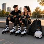 OVERS 4in1 Set Professional Inline Skates Shoes, Helmet, Protection, Skates Bag for Adults, 36-44 - Image 5
