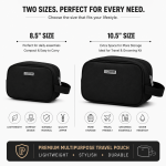 OVERS Travel Organizer Waterproof Bag – Portable Toiletry, Shaving Storage, & Accessories Pouch for Men and Women, Durable Wash Bag with Handle. - Image 8