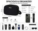 OVERS Travel Organizer Waterproof Bag – Portable Toiletry, Shaving Storage, & Accessories Pouch for Men and Women, Durable Wash Bag with Handle. - Image 5