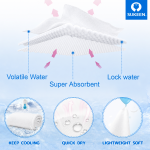 OVERS 2PCS Premium Cotton Bath Towels Set 70x150cm – Ultra Soft & Absorbent Luxury White Towels for Bathroom, Hotel, Spa & Gym Use, Quick Dry Large Towels for Men & Women - Image 8