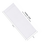 OVERS 2PCS Premium Cotton Bath Towels Set 70x150cm – Ultra Soft & Absorbent Luxury White Towels for Bathroom, Hotel, Spa & Gym Use, Quick Dry Large Towels for Men & Women - Image 7
